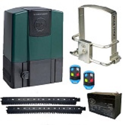 Centurion D5 Evo sliding gate motor kit Centurion D5 Evo sliding gate motor system with anti theft bracket, remotes razz rack and battery